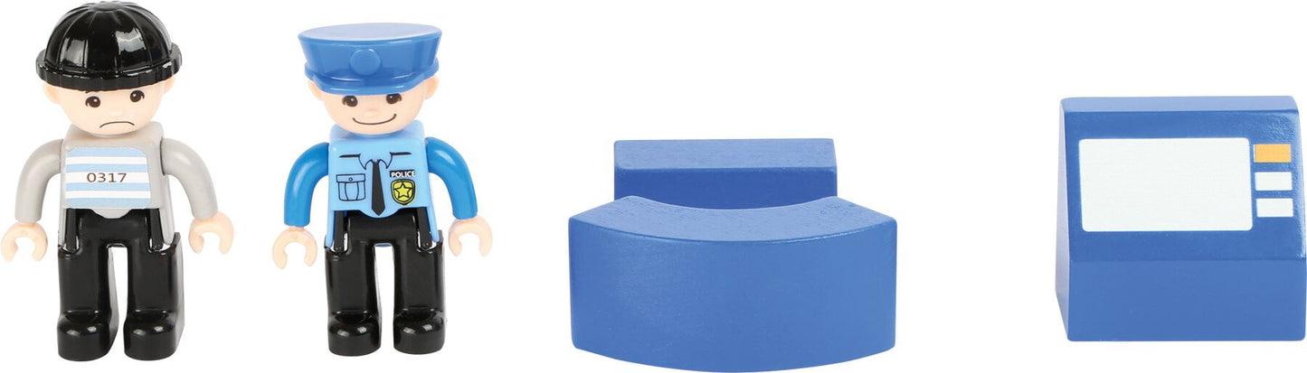 Poste de police en bois + accessoires – jeu d’imagination 3 ans+ | Legler