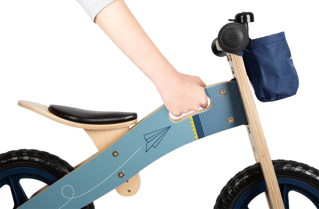 Draisienne “Bleu motif avion de papier” – 2+ ans | Legler