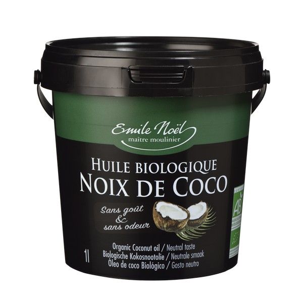 Huile de Noix de Coco désodorisée Bio - Emile Noël,1L