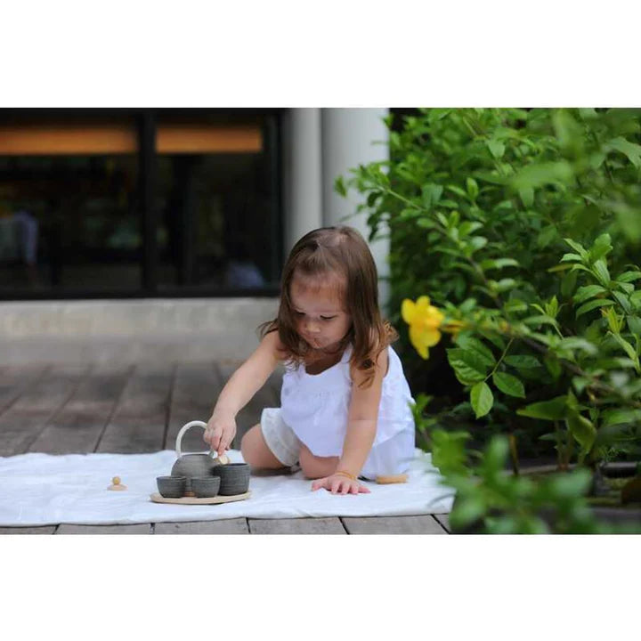 Service à thé en bois – jeu d’imitation dès 2 ans | PlanToys