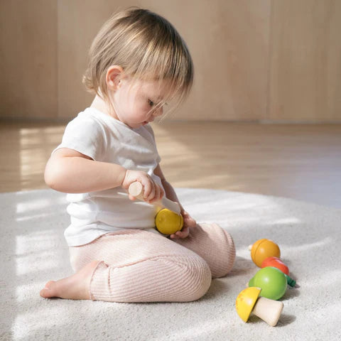Set de 3 fruits en bois – jeu d’imitation dès 18 mois | PlanToys
