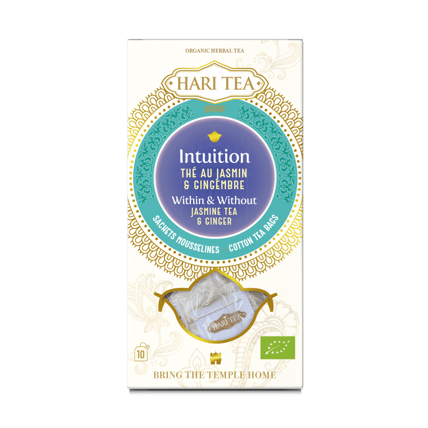 Tisane bio, Thé au jasmin et gingembre "Intuition" - Hari Tea DDM 09/2024