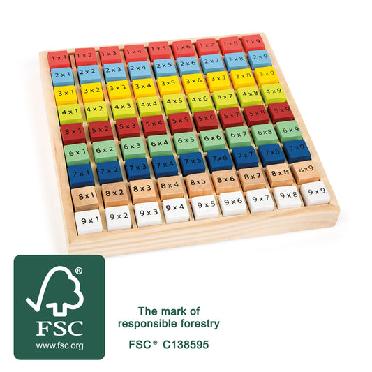 Table de multiplication multicolore - Legler