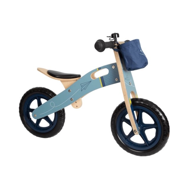 Draisienne “Bleu motif avion de papier” – 2+ ans | Legler