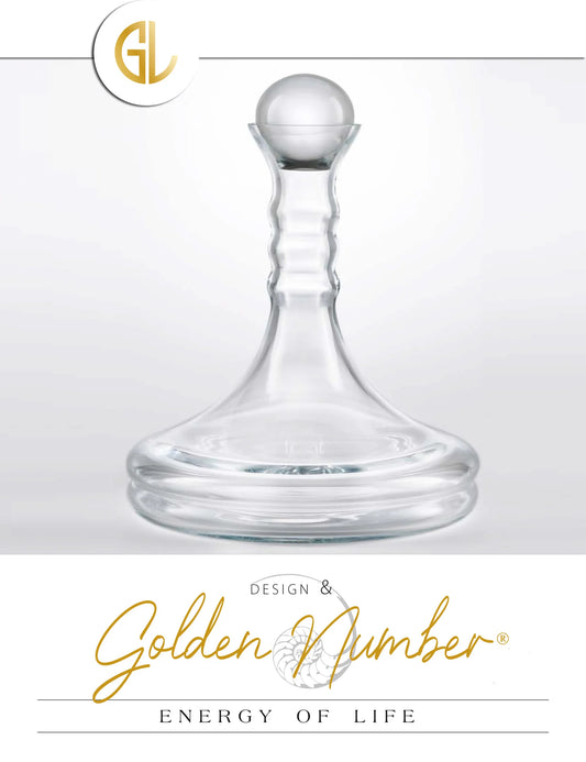 Carafe à vin - Rubellum - Fleur de vie Blanche 1L - Nature and Design -