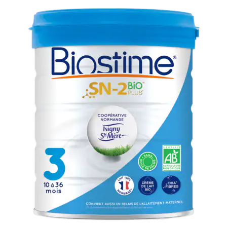 Lait infantile 3éme age, Biostime