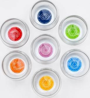 Lot de 7 verres Mythos Chakras, Nature and design